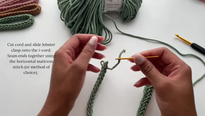 Seam the ends together using a horizontal mattress stitch (or your preferred method).