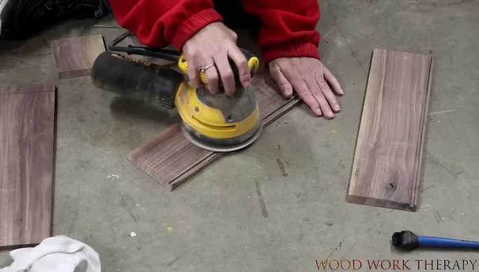 Sand all pieces before gluing.