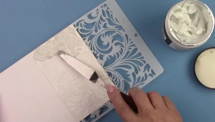 Let it dry; it will dry clear, showcasing the glass beads.