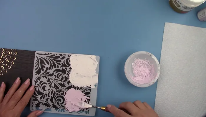 Let it dry overnight for crackle effect to appear.