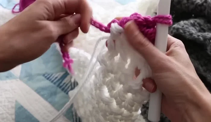 Weave in all ends using a smaller hook (size K recommended) to secure them well.