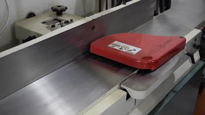 Sand the boards to their final size (1/4 inch thick) using a drum sander.