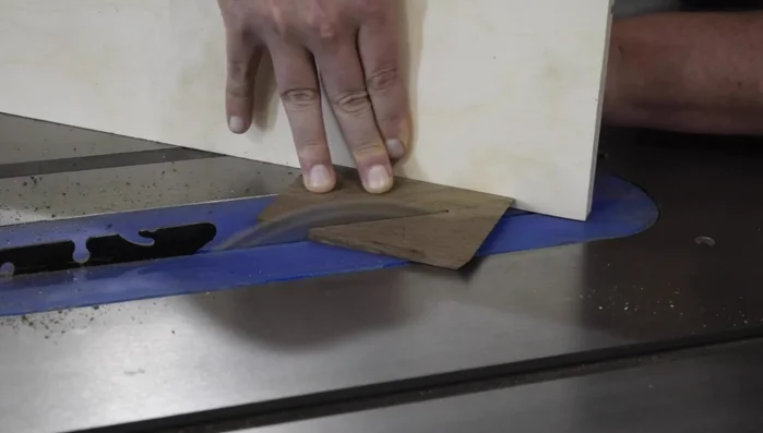 Glue a stop block to the holder.