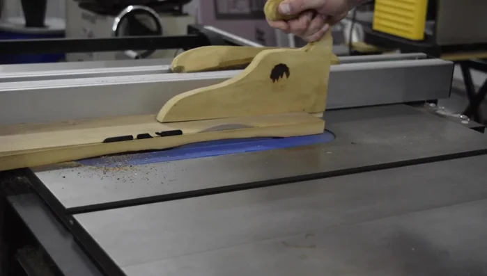 Cut the coasters to 4x4 inches using a table saw and crosscut sled.