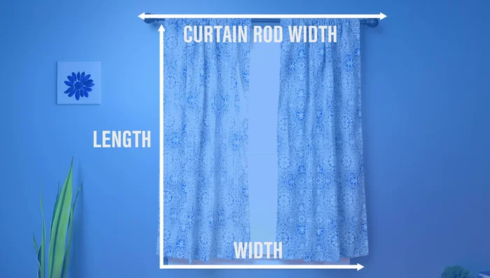 Calculate fabric needs. General formula: desired length + 12 inches, desired width + 4 inches per panel. This video uses length + 9 inches.