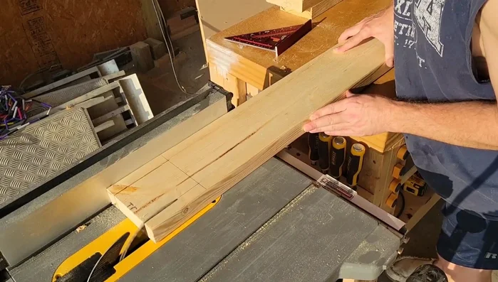 Cut the Baltic birch tabletop to size.