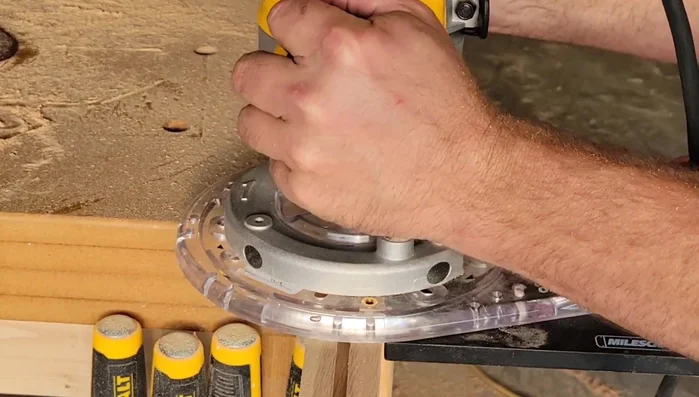 Cut and attach the table apron below the T-track.