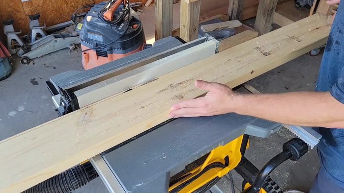 Cut decorative angles for the feet and table top supports.