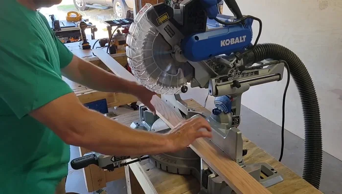 Cut and attach the table apron below the T-track.