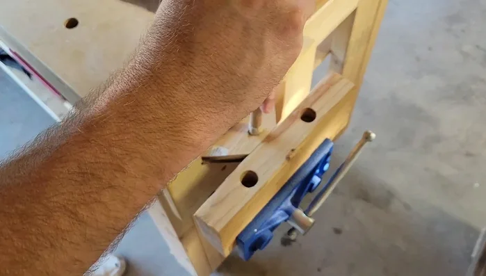 Glue armrests to the table.