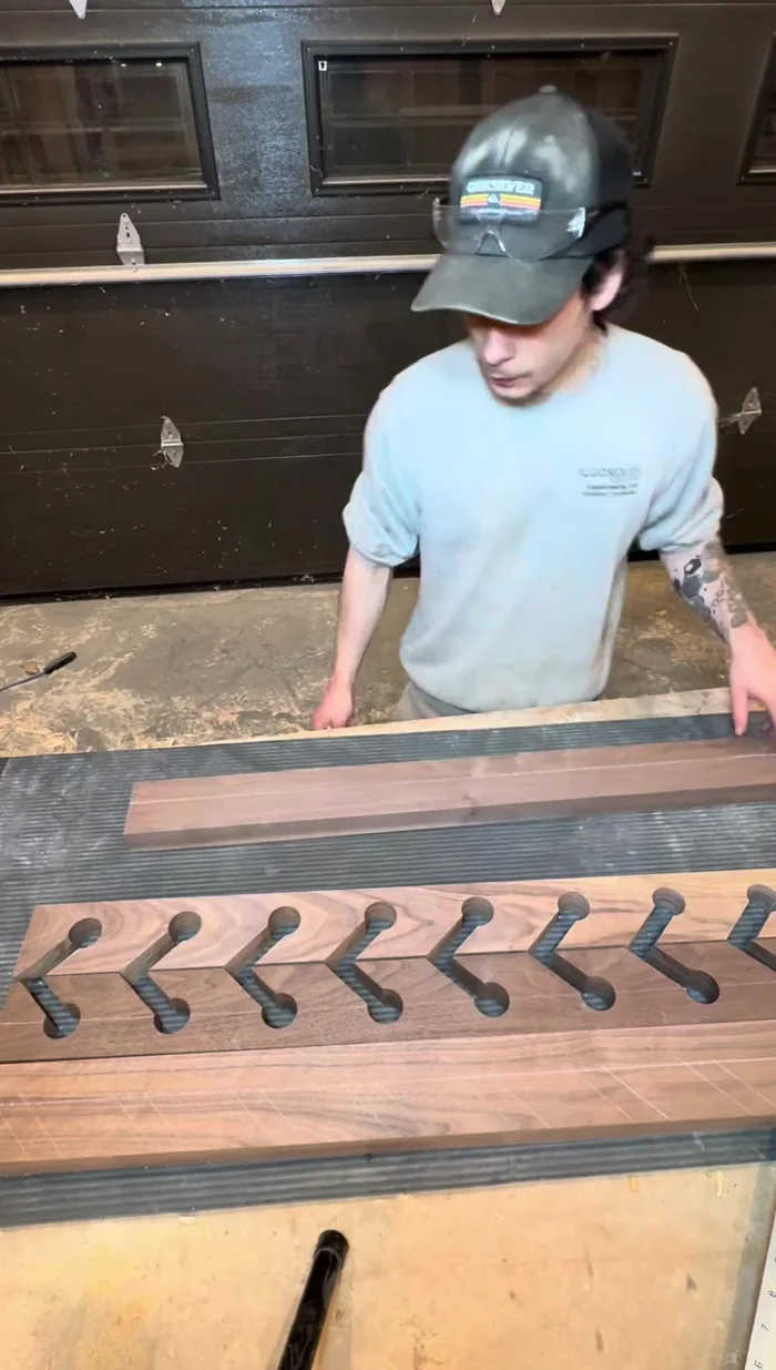 Use a speed square to mark 45° lines on each side of the circles.