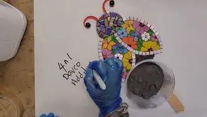 Stunning Stained Glass Ladybug Mosaic: A Step-by-Step Tutorial