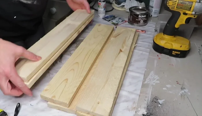 Stain all wood pieces before assembly.