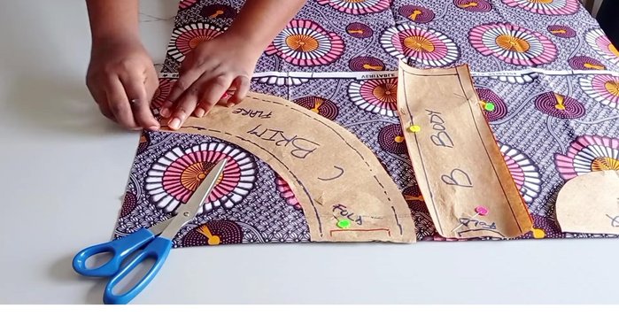 Transfer patterns to fabric, adding seam allowances where needed (½ inch unless otherwise noted in the pattern instructions). Cut out fabric pieces for both layers of the hat and interfacing (optional).