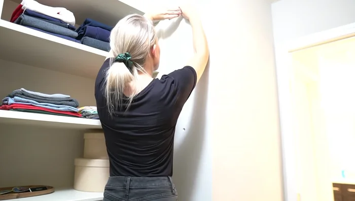 Twist the toggle bolt onto the hanger bolt, insert it into the wall hole, and tighten the hook until secure.