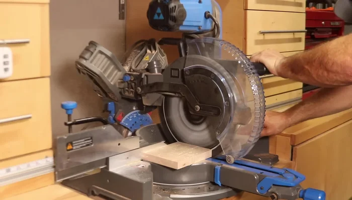 Cut the box sides to final width using a table saw.