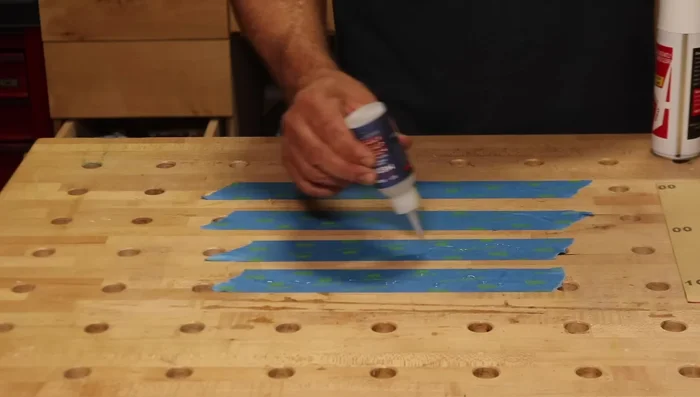 Sand the bandsaw marks using sandpaper.