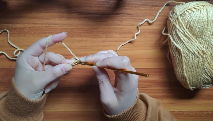 Chain 1 and fasten off.