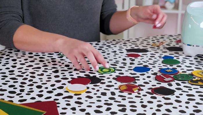 Attach the finished layers to a toothpick.