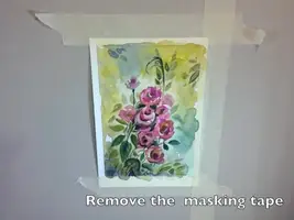 Vintage Floral Watercolor Postcard Painting Tutorial