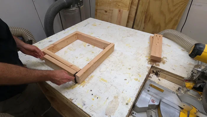Assemble the side support frames: