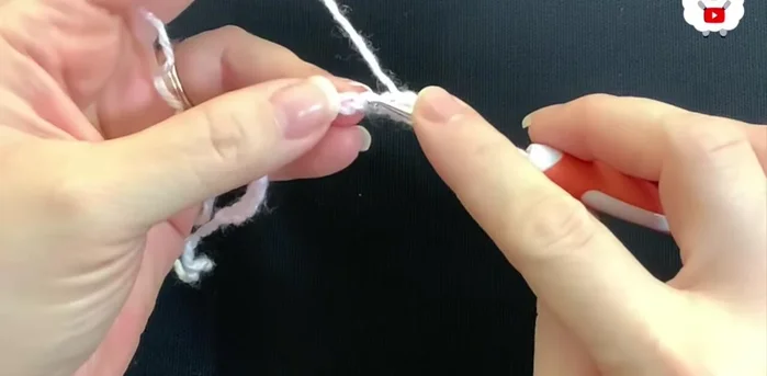 Make 7 double crochets into the last chain, and then join with a slip stitch to finish the first row (total of 42 double crochets).