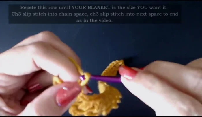 Chain two, turn your work.