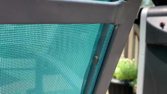 Refinish chair frames using Rust-Oleum paint and primer in flat black. Allow to dry completely.