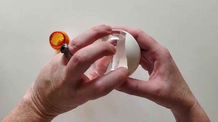 Swirl the paint around the inside until completely covered. Gently tap the sides to help the paint move if needed.