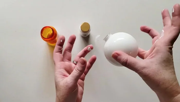 Once completely dry, reinsert the top hanger.