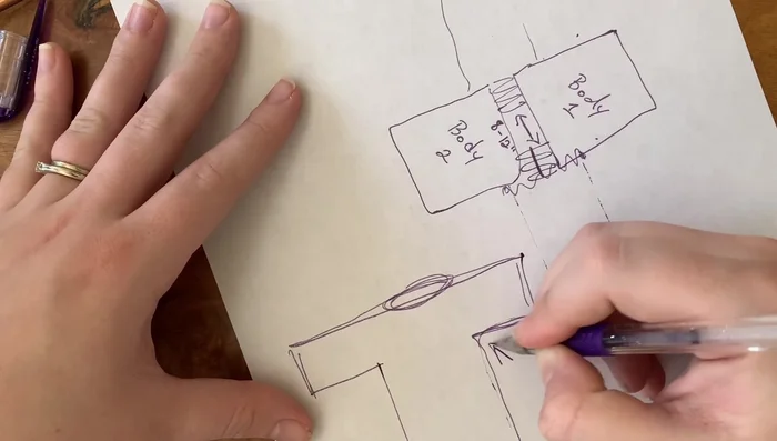 Close the garment: Seam the sides from the cuffs to the underarms, paying close attention to the armpit area to avoid pulling or distortion.