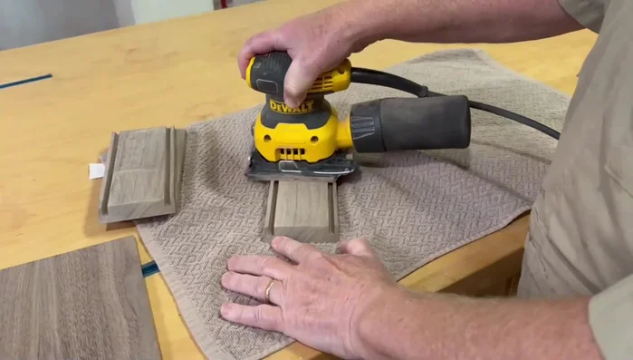 Glue up the box, using painter's tape to help with cleanup, and clamp securely.