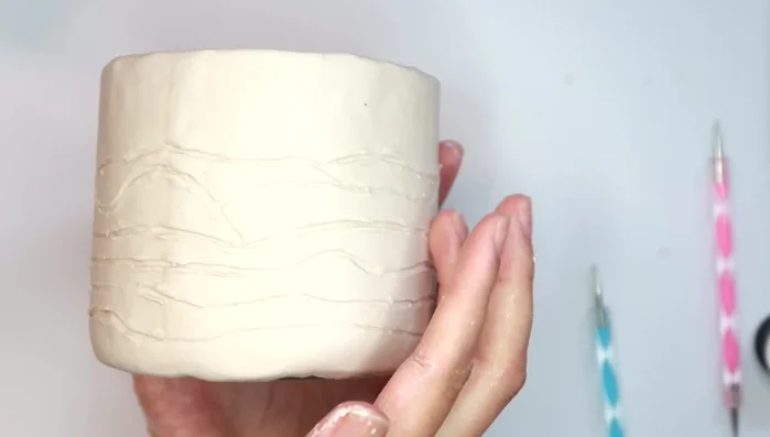 Let the clay dry completely.