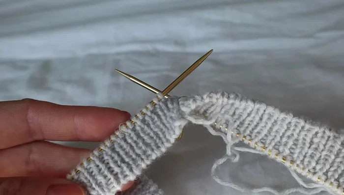 Knit back and forth for front and back panels.