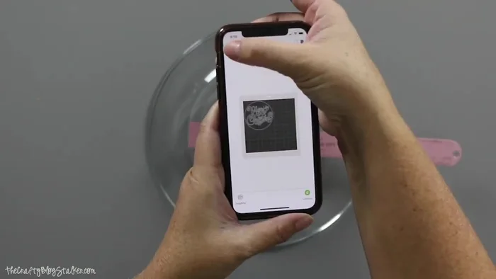 Mirror your design before cutting. Cut the vinyl using your Cricut machine.