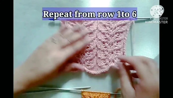 Repeat Rows 1-6 to the desired length.