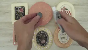 DIY Cute Clay Frames with Tiny Watercolor Art: A Step-by-Step Guide