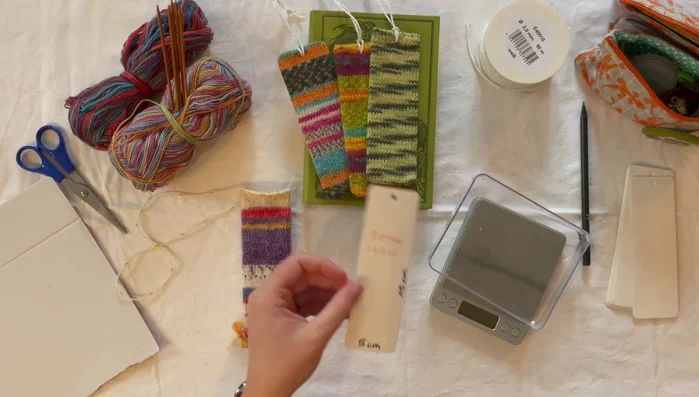 Calculate stitches: Assuming 9 stitches per inch, you'll need approximately 36 stitches for a 2-inch width. Cast on 34 stitches for a snug fit.