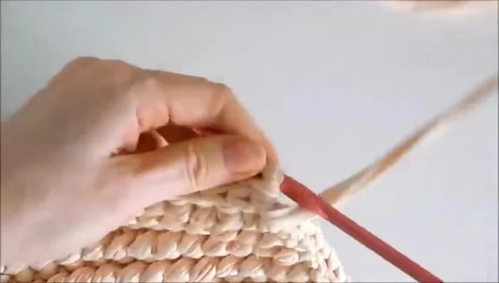 Complete the second edging row. Secure and weave in any remaining loose ends.