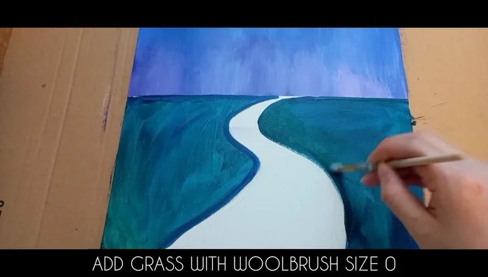 Painting process continues (music and applause)