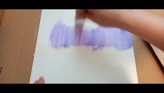 Painting process continues (music, applause)