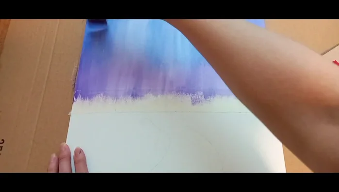 Painting process continues (music, applause)