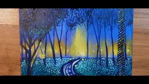 Whimsical LED Light Inspired Painting Tutorial