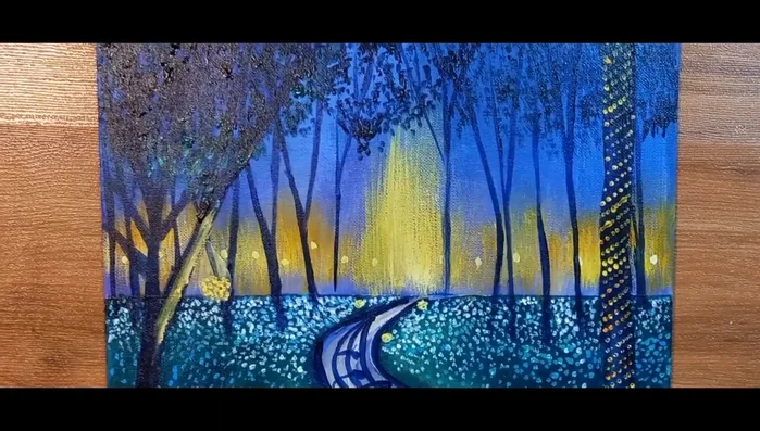 Painting process continues (music)