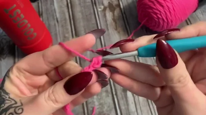 Double crochet in each stitch across the row.