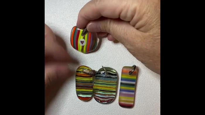 Add pinch bails for easy wearing.