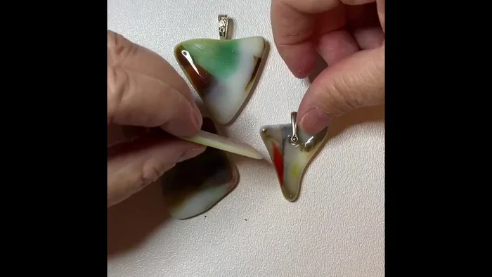 Press fused glass to create thin, delicate shapes.