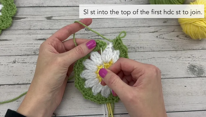 Slip stitch to join the round.