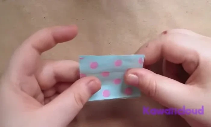 Close the opening with stitches to complete the first step (creating a loop).