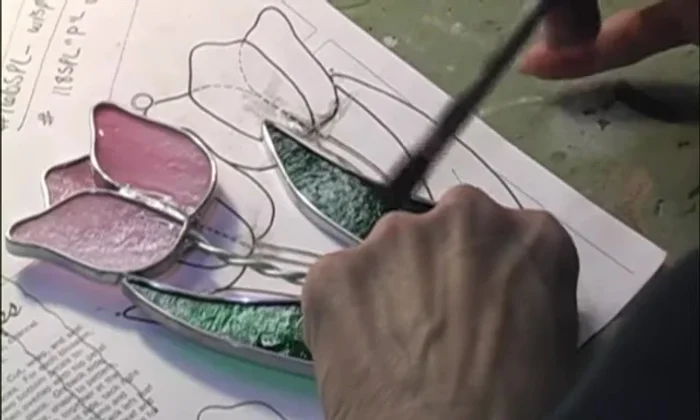 Solder the suncatcher on both the front and back for stability.